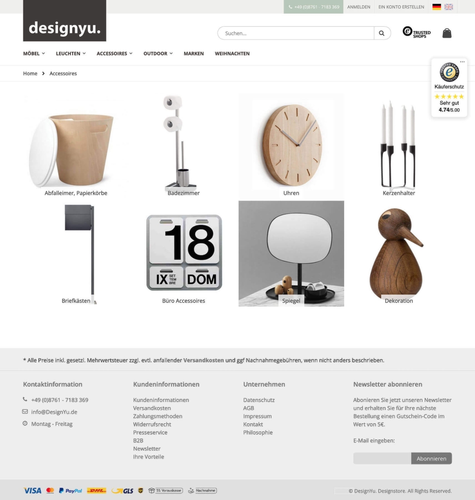 DeignYu - category page