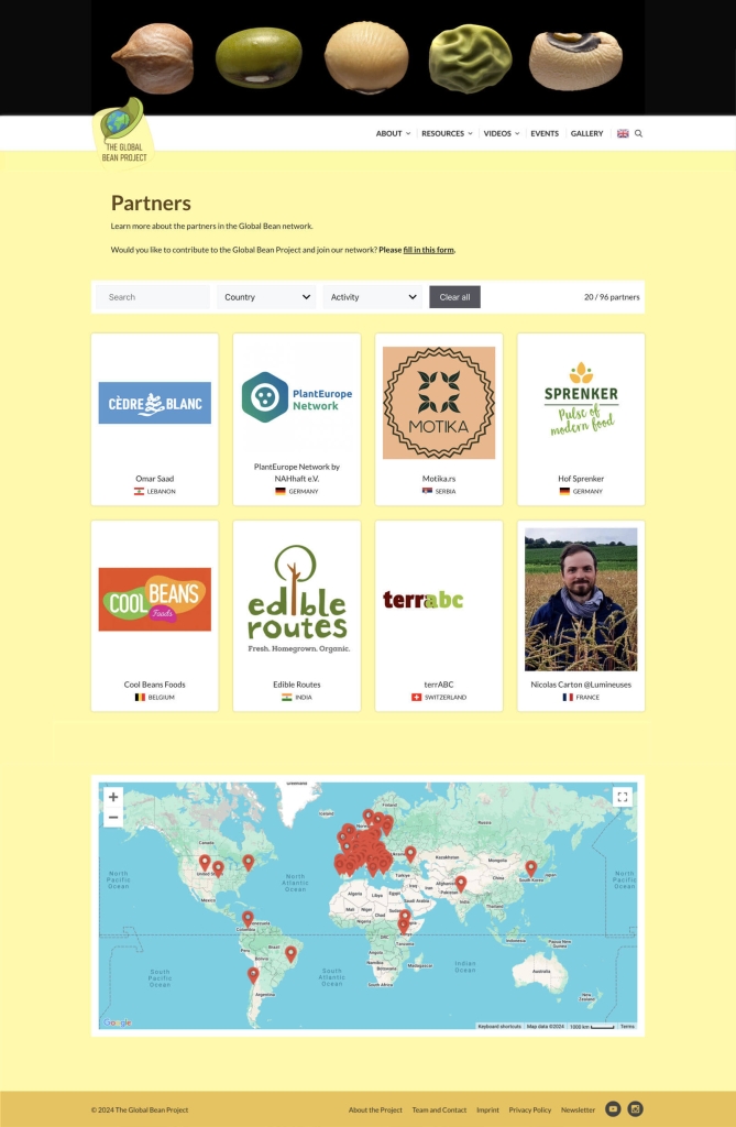 The Global Bean Project - partner page